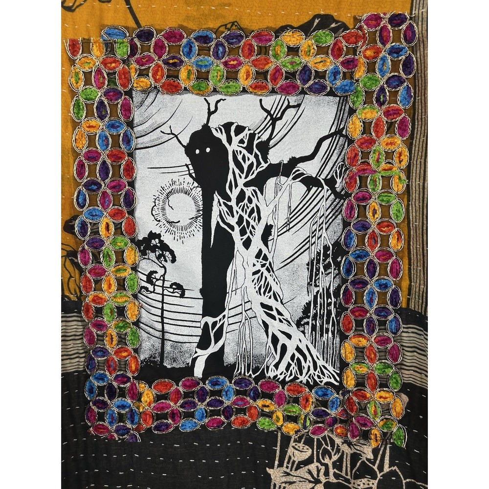 Tree Spirit Witchy Robe Long Cardigan One Size Open Front Ritual Magic Nature - Picture 5 of 11